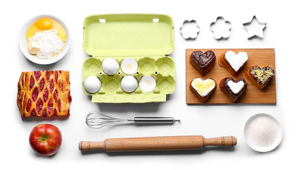 Pie cooking ingredients — Stock Photo, Image