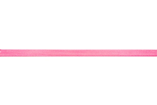 Fita rosa em branco — Fotografia de Stock