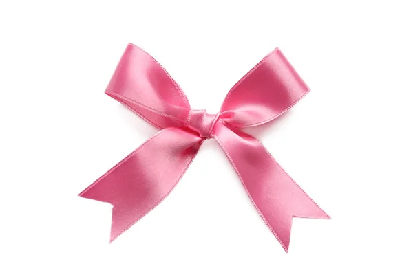 Pink ribbon bow — Stock Photo, Image