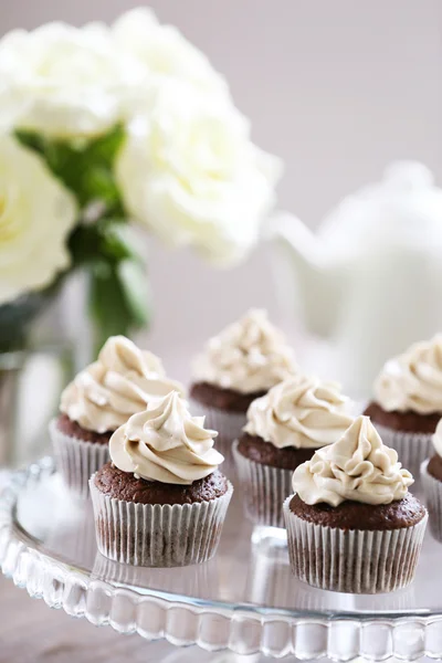 Deliciosos cupcakes saborosos — Fotografia de Stock