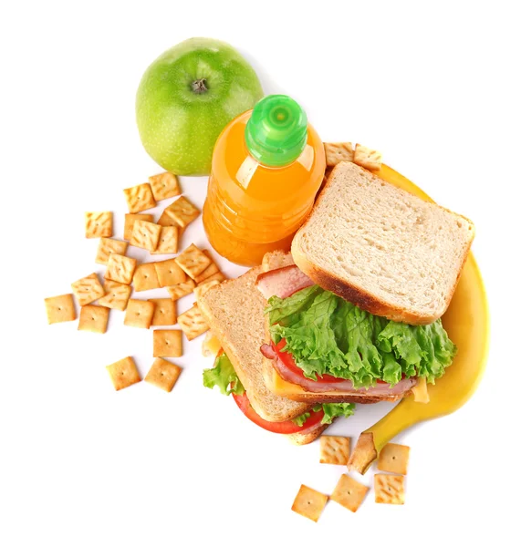 Pranzo scolastico sano — Foto Stock