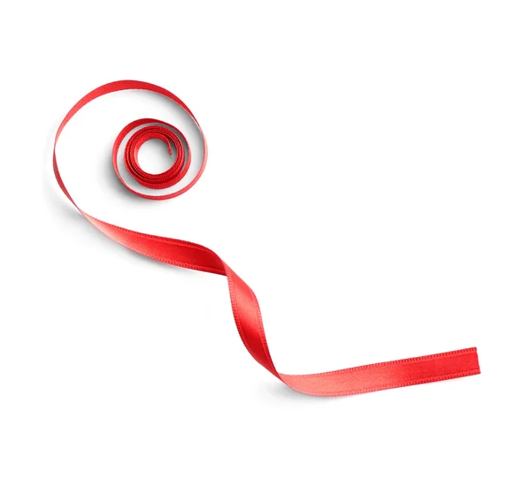 Shiny Red ribbon — Stock Photo, Image