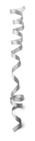 Grey ribbon on white — Stock Photo, Image