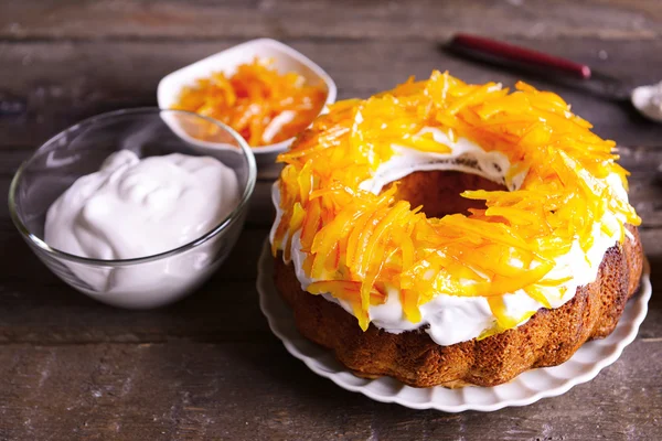 Délicieux gâteau aux agrumes — Photo