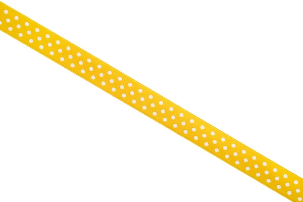 Dekorativní stuha žlutá — Stock fotografie