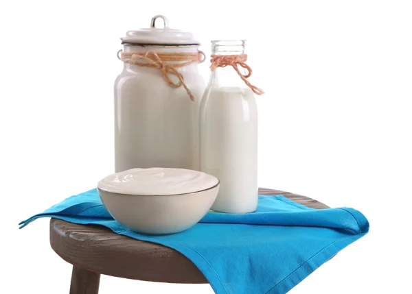 Свежие молочные продукты — стоковое фото