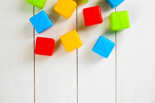 Colorful children's cubes — Stock Photo, Image