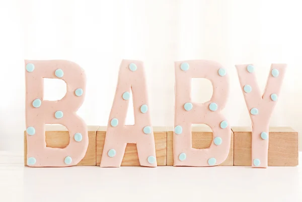 Slovo "Baby" na pozadí — Stock fotografie