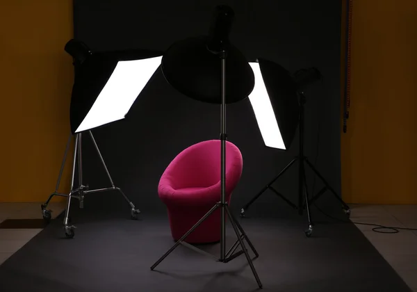 Interieur van fotostudio — Stockfoto