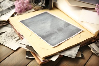 Vintage fotoğraf ile fotoğraf makinesi