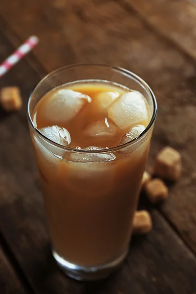 Cold coffee on table — Stock Photo, Image