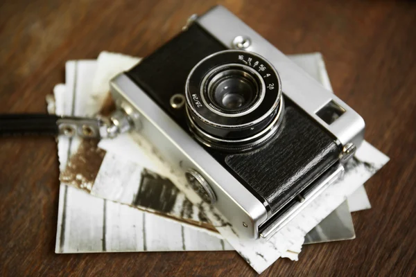 Vintage photos with camera — Stock Photo, Image