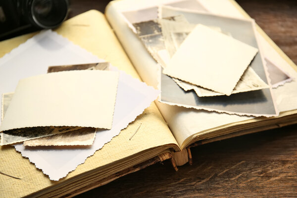 Album with vintage photos