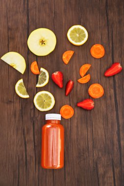 Detoks içecek arka plan üzerinde