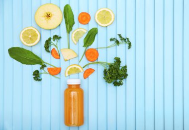 Detoks içecek arka plan üzerinde