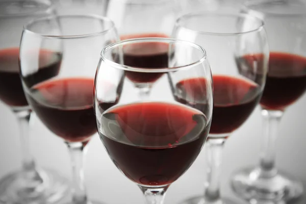 Gläser Rotwein — Stockfoto