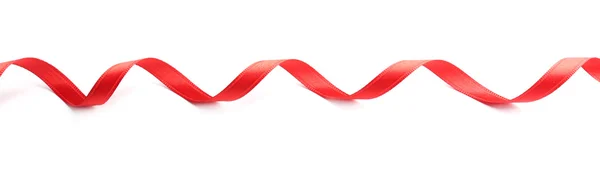 Red ribbon on background — Stock Photo, Image