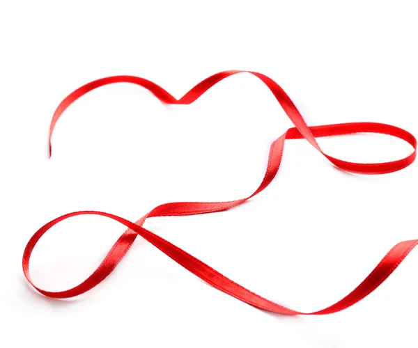 Red ribbon on background — Stock Photo, Image