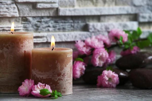 Samenstelling van spa steentjes — Stockfoto