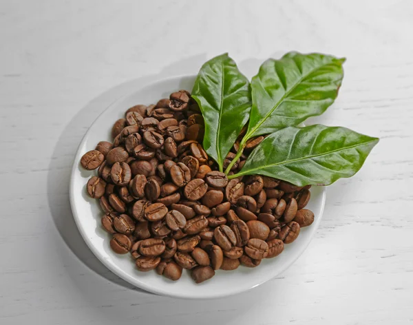 咖啡豆和茶叶 — 图库照片