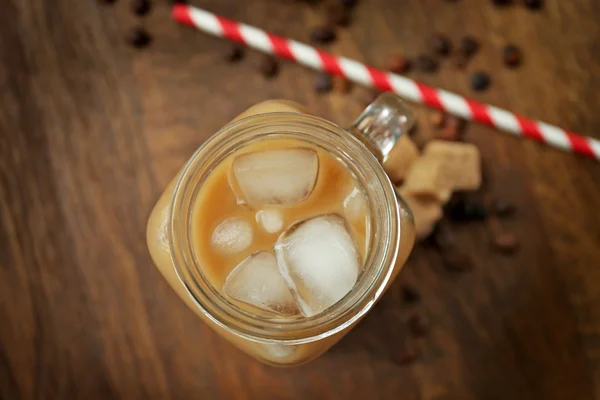 Sütlü buzlu kahve — Stok fotoğraf