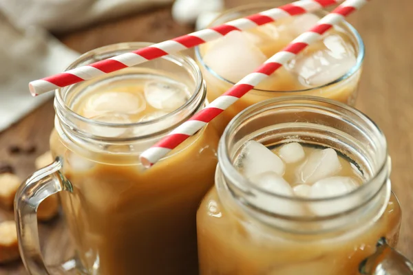 Eiskaffee mit Milch — Stockfoto