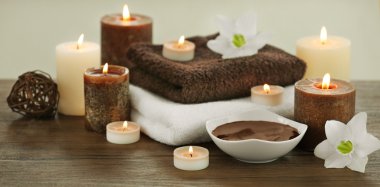 Mumlar ile Spa kompozisyon  