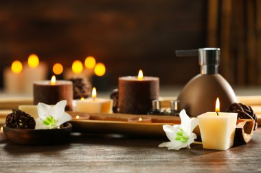 Mumlar ile Spa kompozisyon  