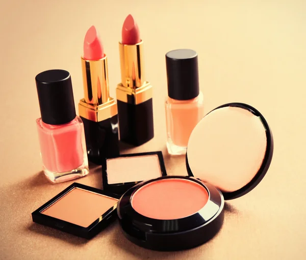 Decorative cosmetics and accessories — Stock Photo, Image