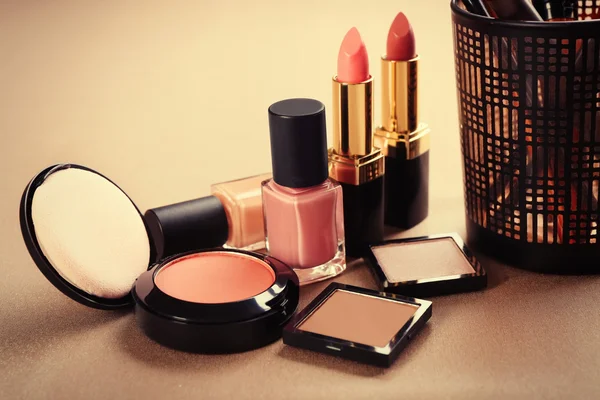 Decorative cosmetics and accessories — Stock Photo, Image