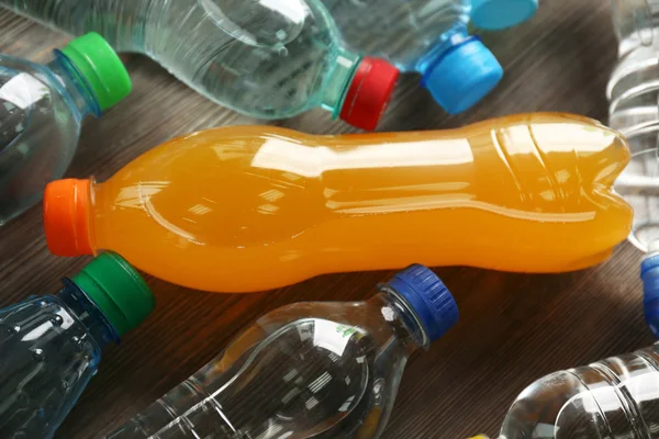 Bottled water on table — Stock Photo, Image