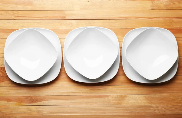 Set of white dishes — Stock Photo, Image