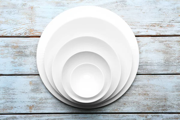 白い皿セット — ストック写真