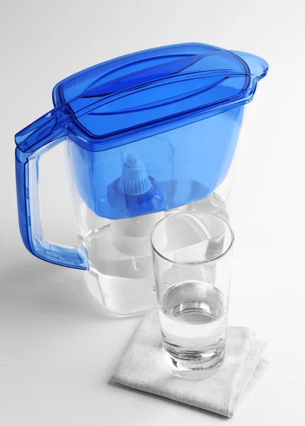 Filtro y vaso de agua —  Fotos de Stock