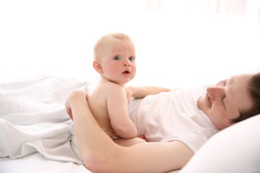 having oyunculuk ile küçük oğlu baba