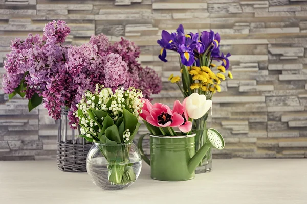 Ramo de flores frescas de primavera — Foto de Stock