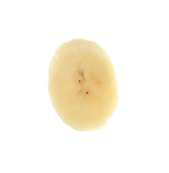 Piece of banana on  background — Stock Photo, Image