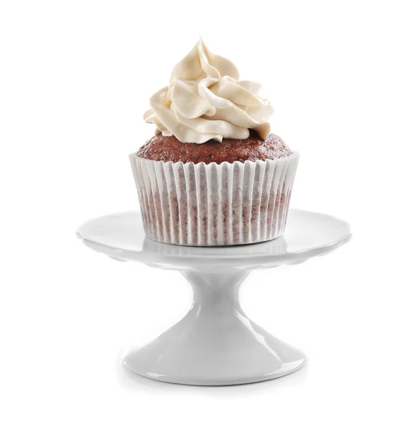 Cupcake de chocolate saboroso — Fotografia de Stock