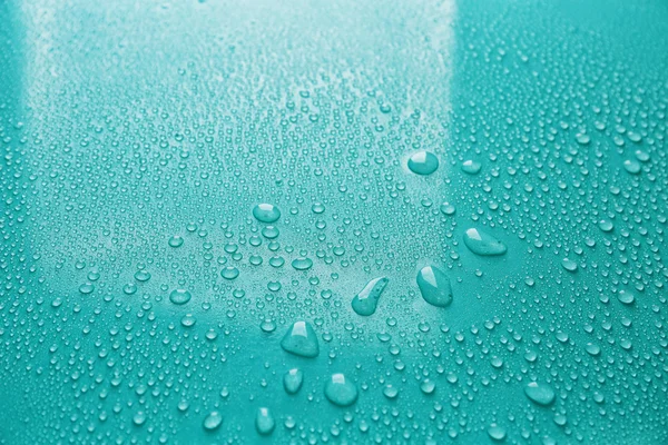 Gotas de agua sobre vidrio — Foto de Stock