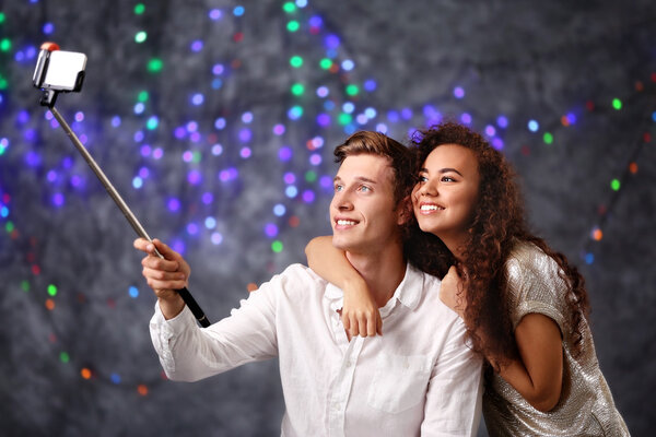 friends taking selfie 