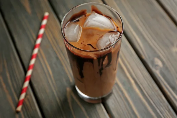 Glass of iced coffee — Stock Photo, Image