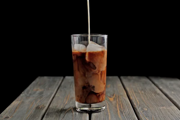 Glass of iced coffee — Stock Photo, Image