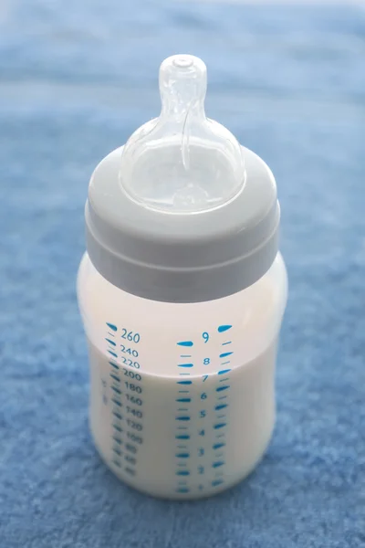 Baby bottle with milk — Stock Photo, Image
