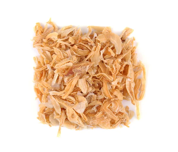 Dried onion slices isolated — Stock Photo, Image