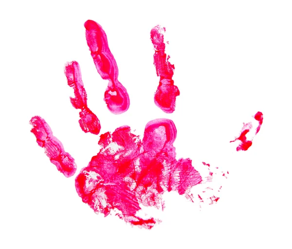 Kid's hand printed — Stock Photo, Image