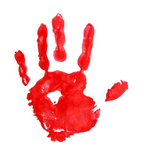 Τυπωμένο το χέρι του παιδιού — Φωτογραφία Αρχείου