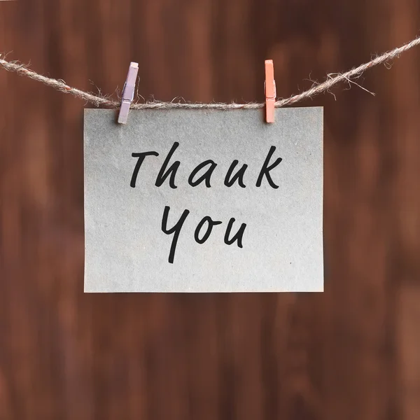 Text Thank You — Stock Photo, Image