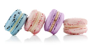 lezzetli renkli macaroons