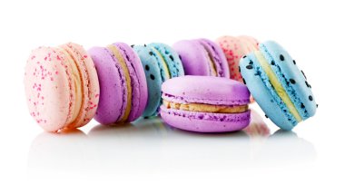 lezzetli renkli macaroons