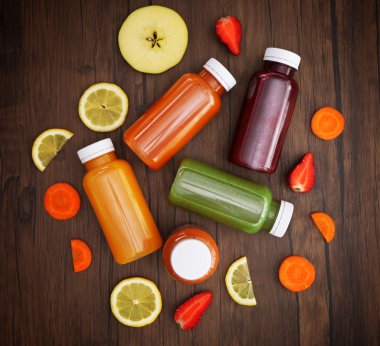 Detoks içecek arka plan üzerinde